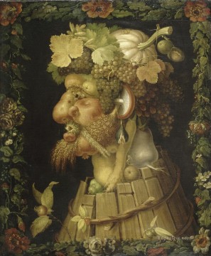 Naturaleza muerta clásica Painting - Otoño de 1573 Giuseppe Arcimboldo Bodegón clásico
